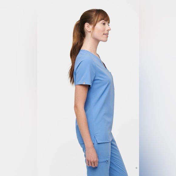 Figs Catarina One-Pocket Scrub Top Ceil Blue Size Small - Picture 4 of 8